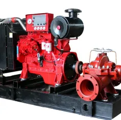 Diesel Fire Pump Set By Isuzu TechnologyCap 500 GPM Head 80 MeterRefer to NFPA20 Control Engine Box